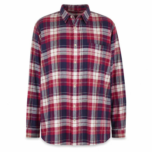 Dunnes Men’s Multicoloured Plaid Cotton Blend Short Sleeve Regular Fit Shirt 2XL