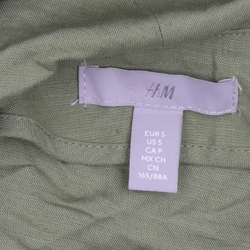 H&M Women’s Green Long Sleeve Wrap Dress Size S