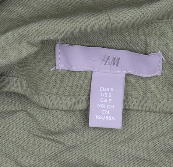 H&M Women’s Green Long Sleeve Wrap Dress Size S