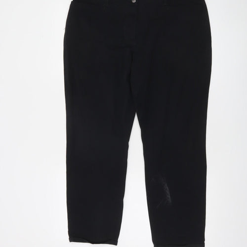 Gerry Weber Women’s Black Size 16 Ronja 7/8 Ankle Trousers
