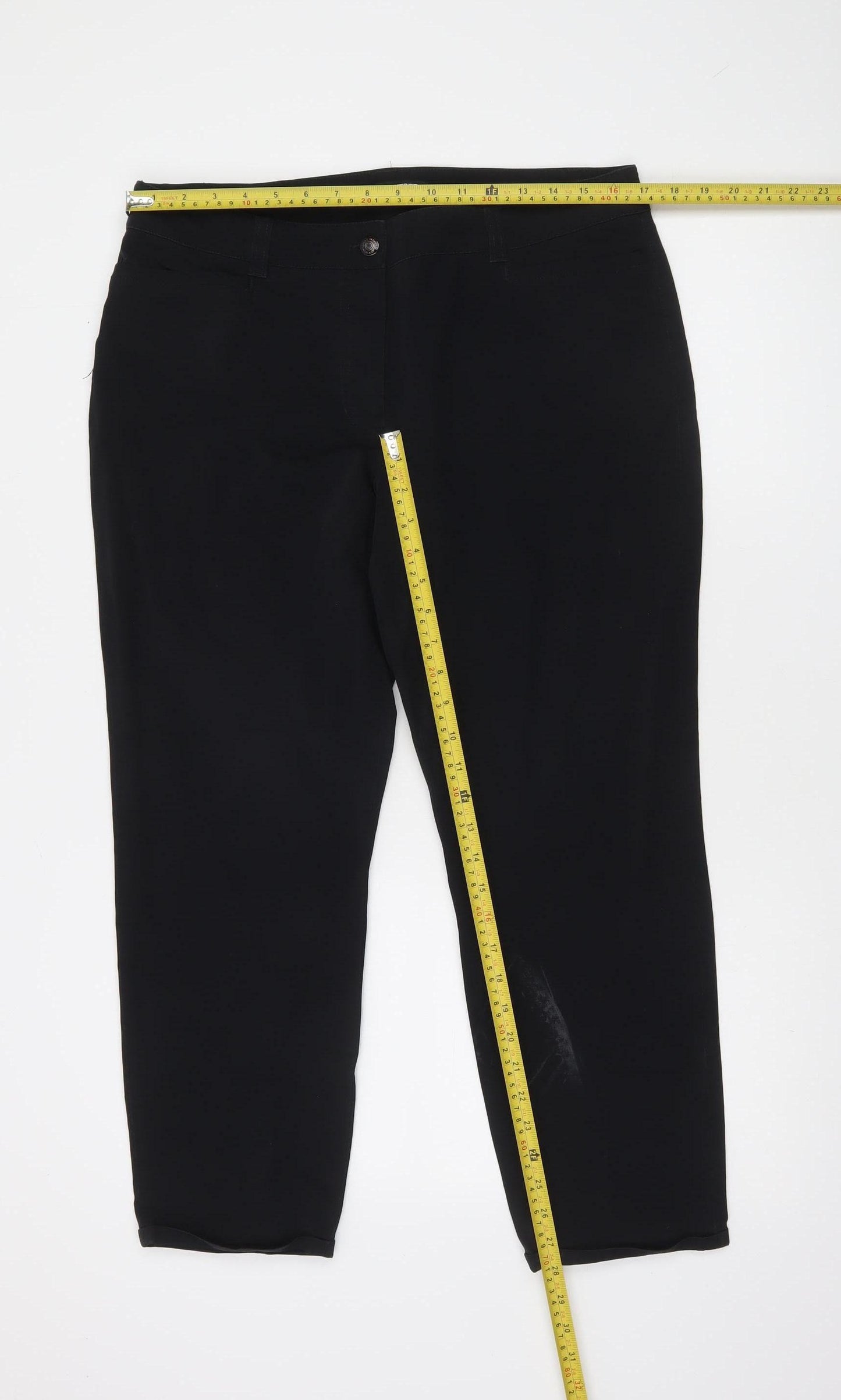 Gerry Weber Women’s Black Size 16 Ronja 7/8 Ankle Trousers