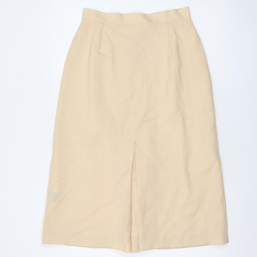 Rendezvous by Rita Cullen Women Beige Wool Pencil Skirt Size 12