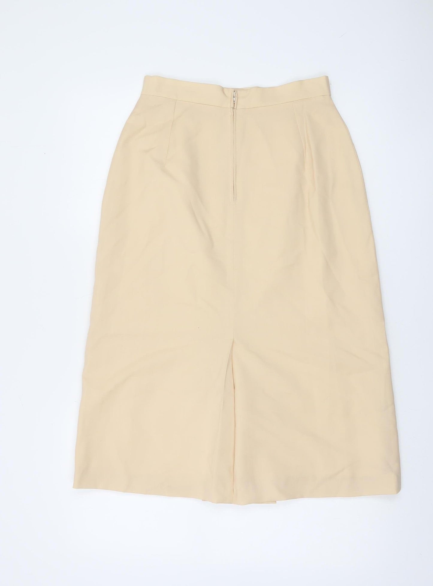 Rendezvous by Rita Cullen Women Beige Wool Pencil Skirt Size 12