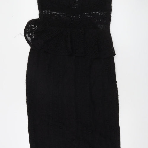Marciano Guess Women's Black Lace Bodycon Dress Size 14