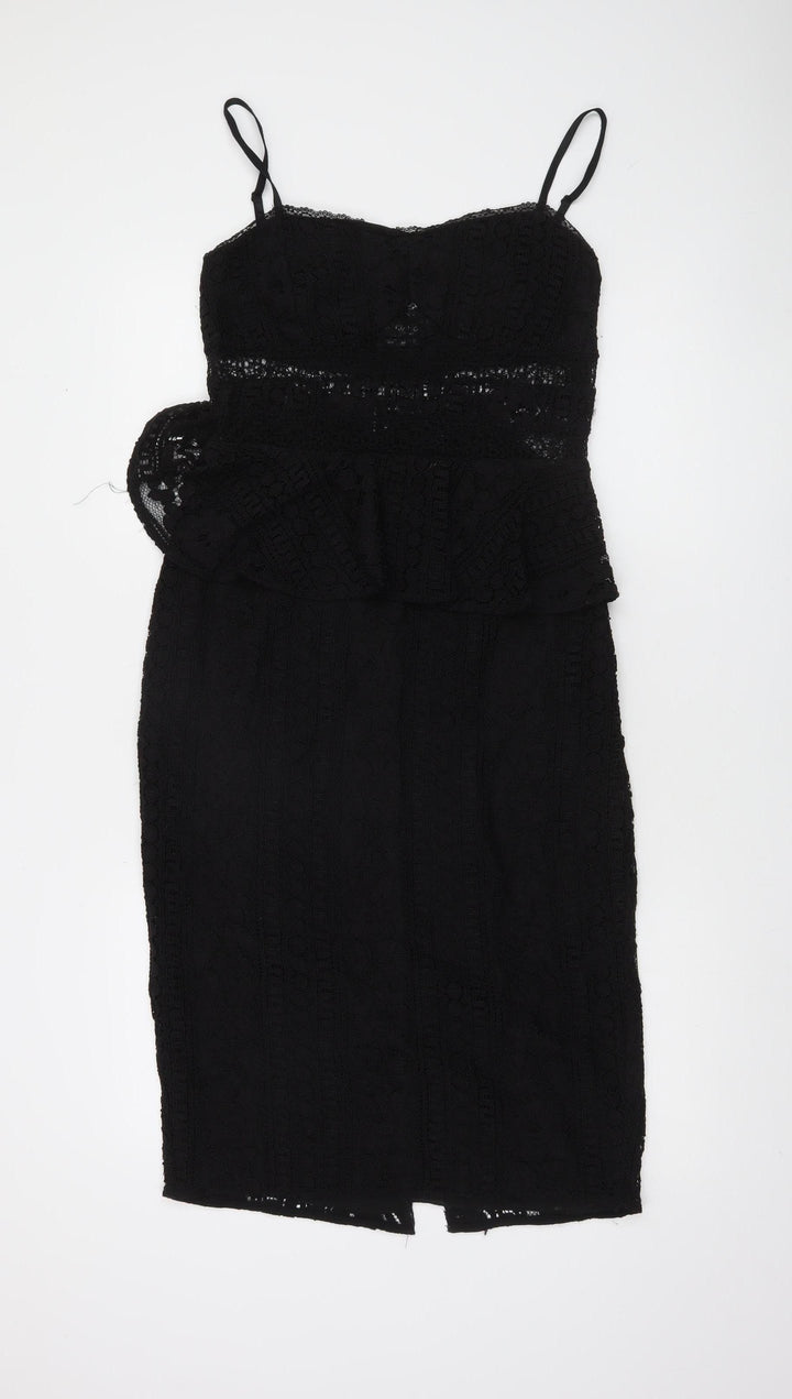 Marciano Guess Women's Black Lace Bodycon Dress Size 14