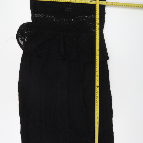 Marciano Guess Women's Black Lace Bodycon Dress Size 14
