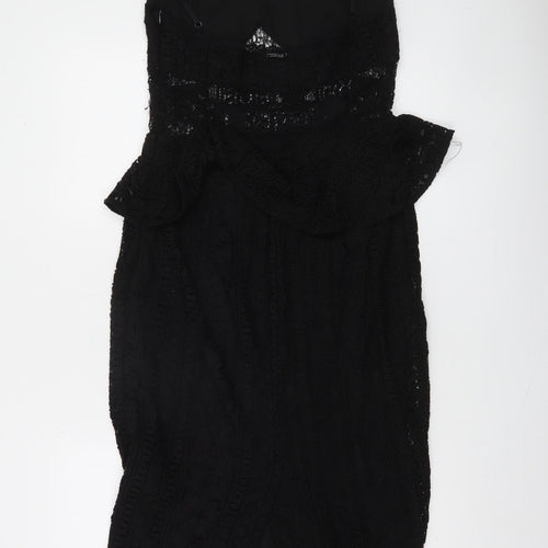 Marciano Guess Women's Black Lace Bodycon Dress Size 14