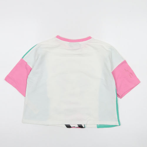 Disney at Primark Girls Multicoloured Mickey Mouse Cropped T-Shirt 10-11 Years
