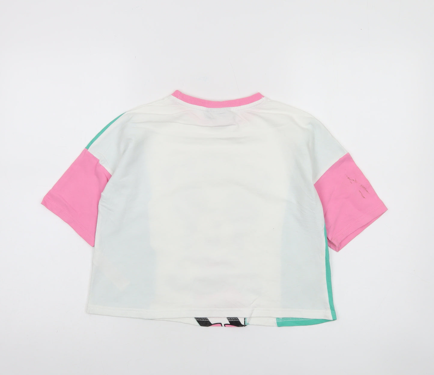 Disney at Primark Girls Multicoloured Mickey Mouse Cropped T-Shirt 10-11 Years