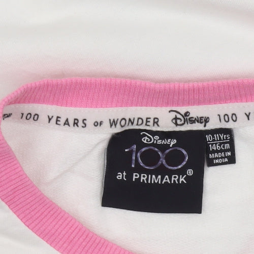 Disney at Primark Girls Multicoloured Mickey Mouse Cropped T-Shirt 10-11 Years