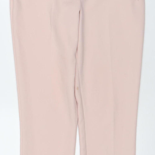 Miss Selfridge Women’s Pink Slim Fit Trousers Size 10 Stretch Workwear