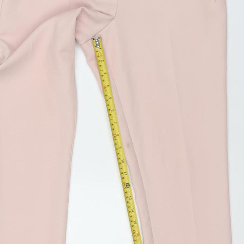 Miss Selfridge Women’s Pink Slim Fit Trousers Size 10 Stretch Workwear