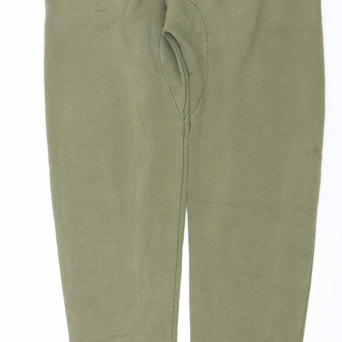 Born Rich Men’s Green Jogger Sweatpants S Regular Fit Cotton Blend