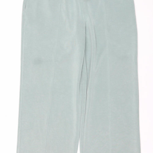 Dunnes Stores Women’s Green Wide-Leg Elastic Waist Trousers Size M