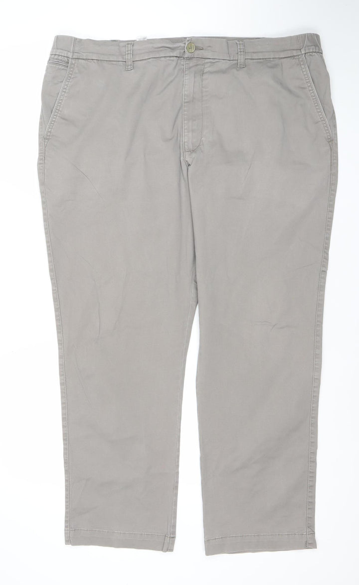 Dunnes Stores Men's Beige Chino Trousers 42W 32L Regular Fit