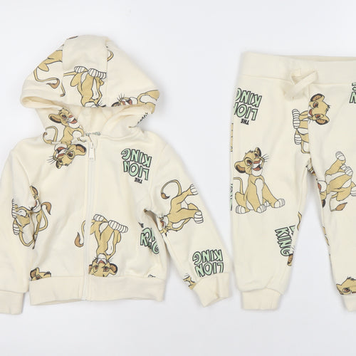 Disney The Lion King Unisex Baby Beige Hoodie & Joggers Set 9-12 Months