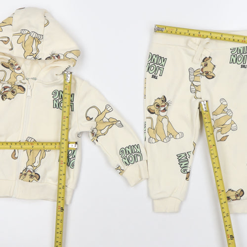 Disney The Lion King Unisex Baby Beige Hoodie & Joggers Set 9-12 Months