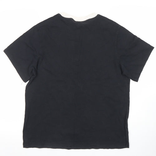Adidas Women’s Black Ringer T-Shirt Size 12 Cotton Casual