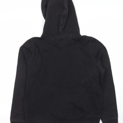 Tommy Jeans Women Black M Pullover Hoodie Cotton Blend