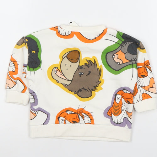 Disney Baby Unisex Multicoloured Jungle Book Long Sleeve Cotton T-Shirt 9-12M