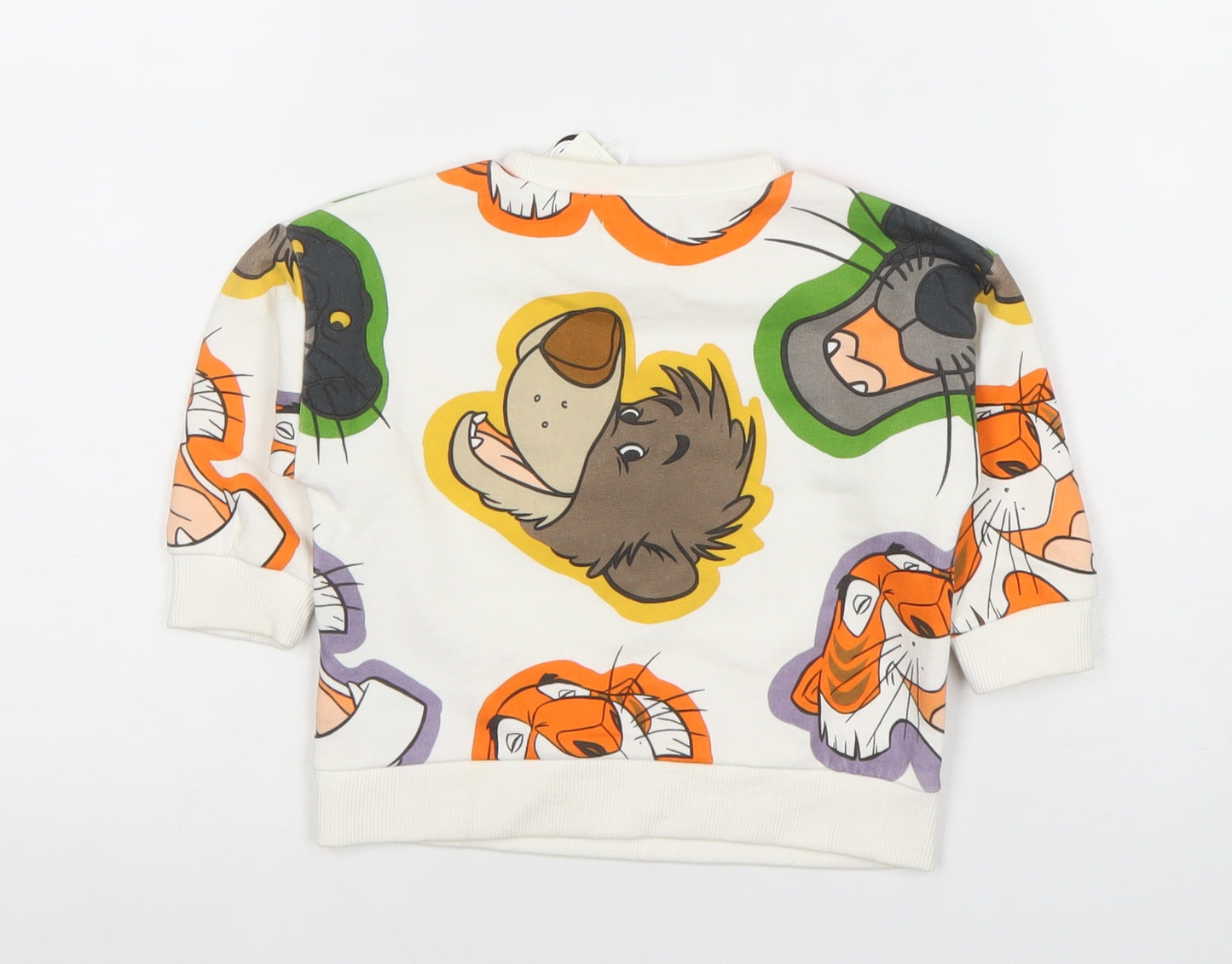 Disney Baby Unisex Multicoloured Jungle Book Long Sleeve Cotton T-Shirt 9-12M