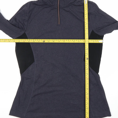 St. Bernard for Dunnes Stores Women's Grey 1/4 Zip Hoodie Small Polyester Blend
