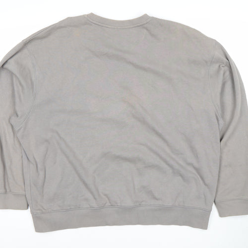 The Couture Club Mens Grey Logo Sweatshirt L Regular Fit
