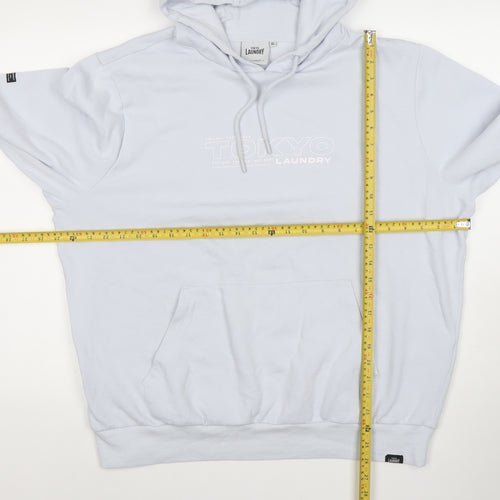 Tokyo Laundry Men's White Pullover Hoodie XL Hooded Sweatshirt
