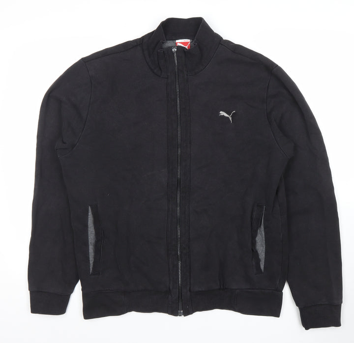 Puma Men's Black Full Zip Sweatshirt Size L Sports Fleece Jacket