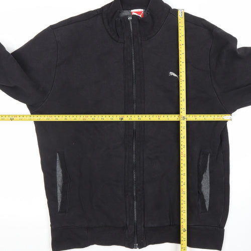 Puma Men's Black Full Zip Sweatshirt Size L Sports Fleece Jacket