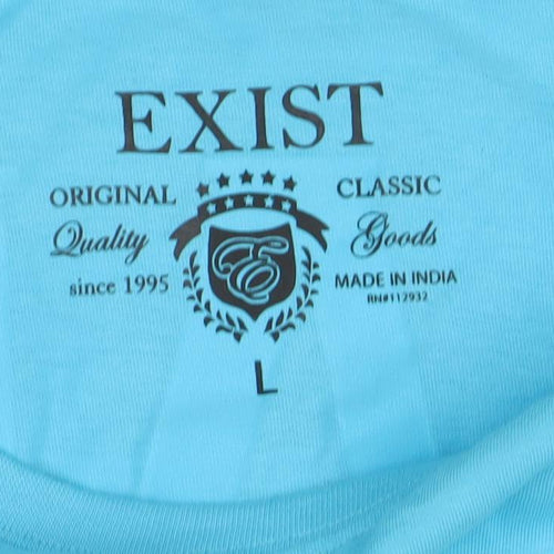 Exist Womens Blue White Orlando Florida Pullover Sweatshirt Size L