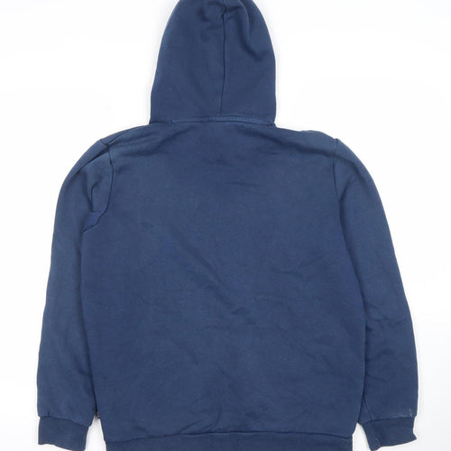 Puma Boys Navy Blue Pullover Hoodie Small Cotton Blend Sportswear