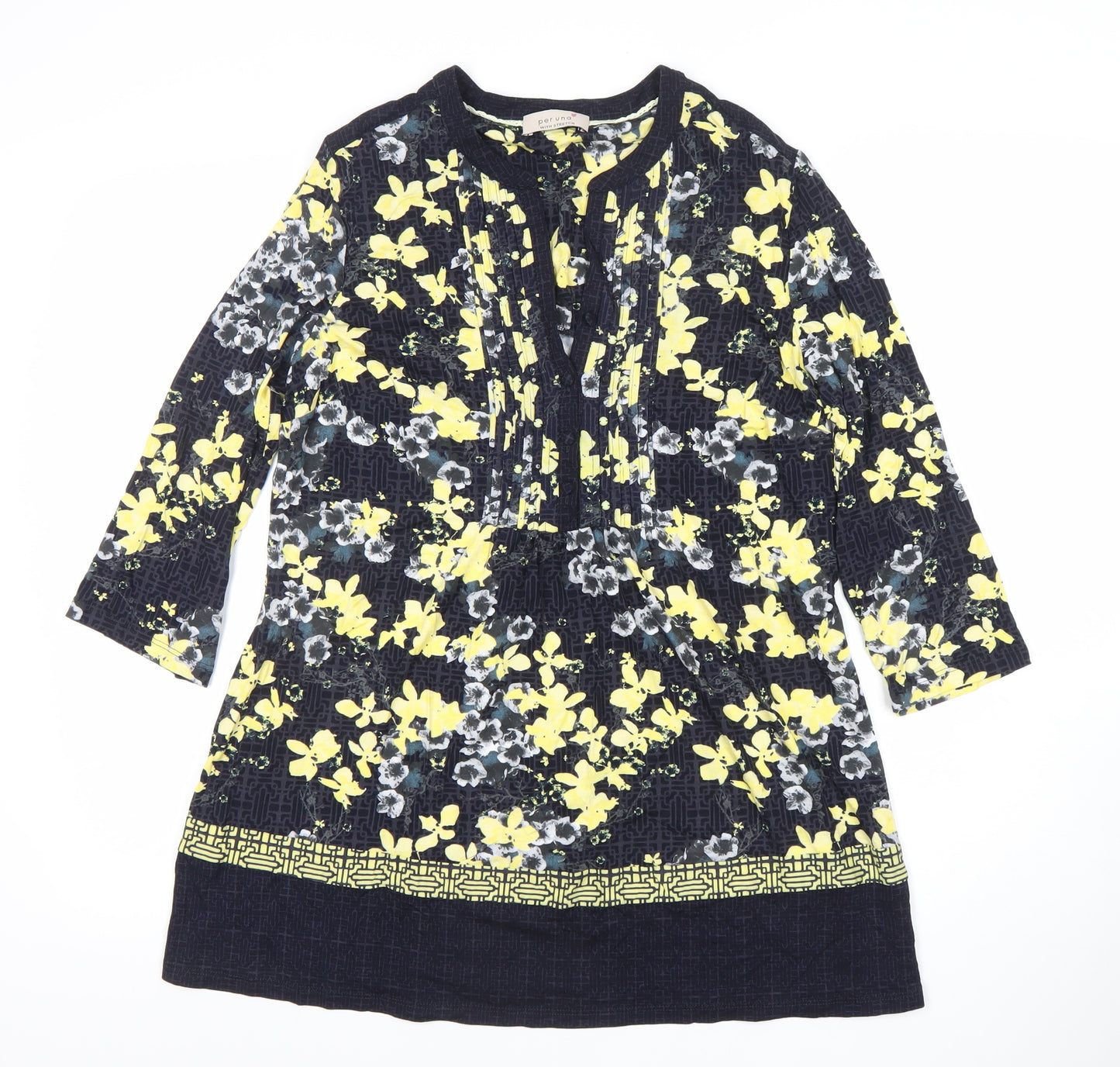 Marks and Spencer Per Una Women's Multicoloured Floral Shift Dress UK 14