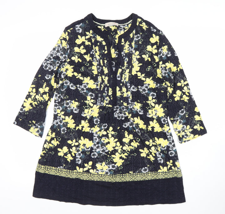Marks and Spencer Per Una Women's Multicoloured Floral Shift Dress UK 14