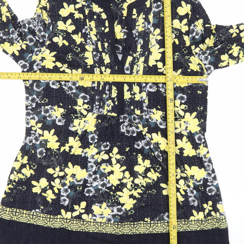 Marks and Spencer Per Una Women's Multicoloured Floral Shift Dress UK 14
