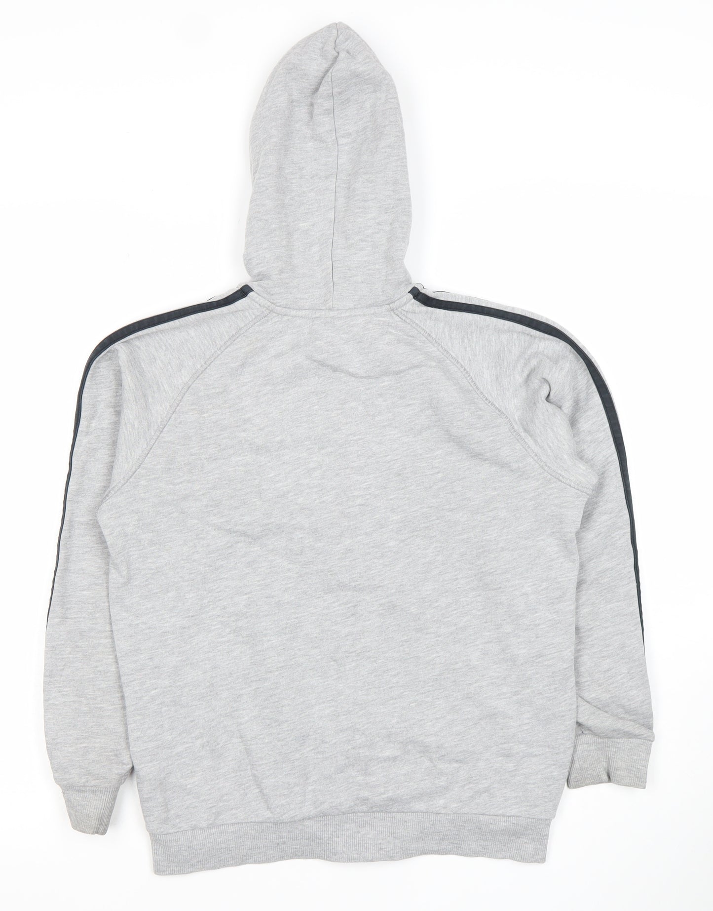Adidas Boys Grey Full Zip Hoodie Size 11-12 Years Performance Essentials
