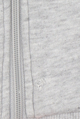 Adidas Boys Grey Full Zip Hoodie Size 11-12 Years Performance Essentials