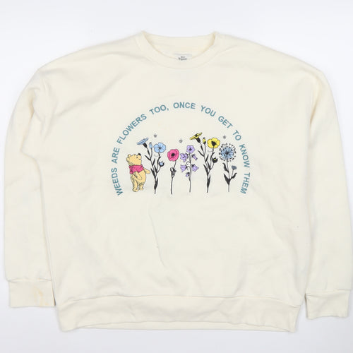 Disney Winnie the Pooh Cream Graphic Sweatshirt Women S Primark
