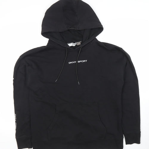 DKNY Sport Women's Black Pullover Hoodie XS Cotton Blend