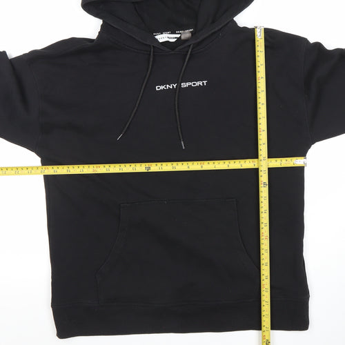 DKNY Sport Women's Black Pullover Hoodie XS Cotton Blend
