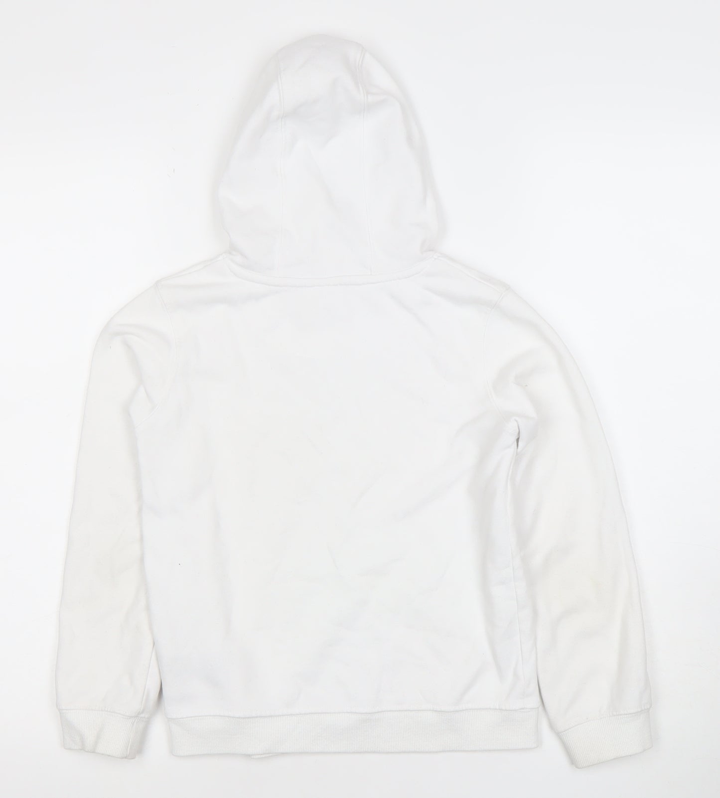 Levi's Girls White Pullover Hoodie 8 Years Fleece Logo Graphic Cotton Blend