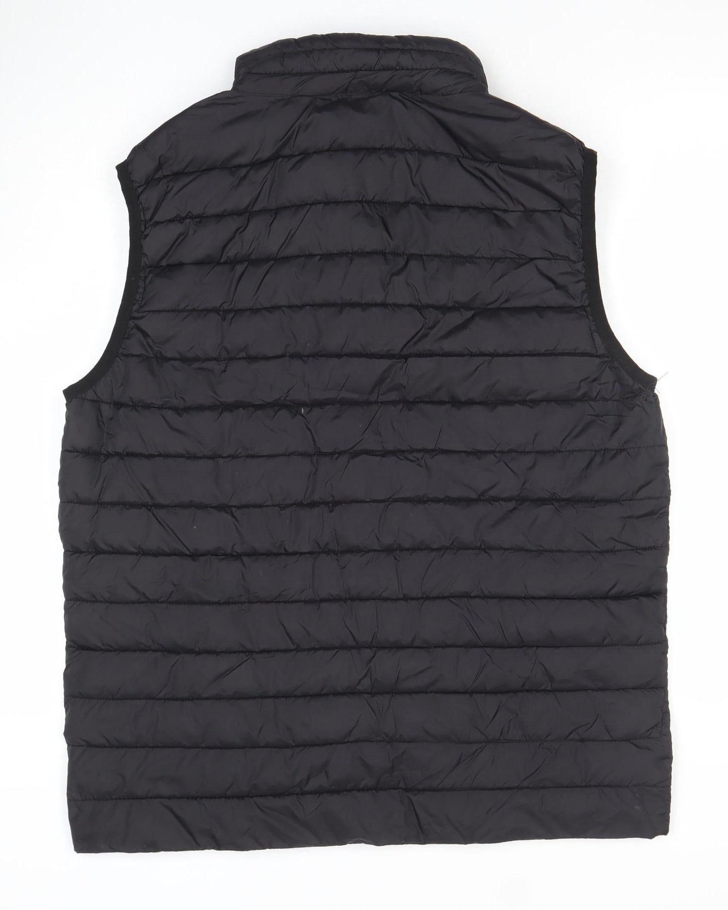Jinhaolai Men's Black 2XL Puffer Waistcoat Full Zip Quilted Vest