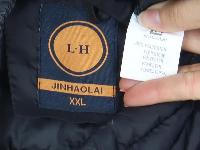 Jinhaolai Men's Black 2XL Puffer Waistcoat Full Zip Quilted Vest