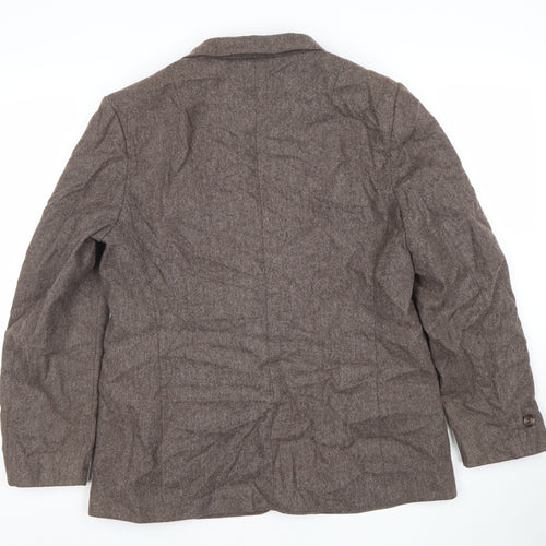 Your Sixth Sense Women’s Brown Tweed Wool Blend Blazer Size 16
