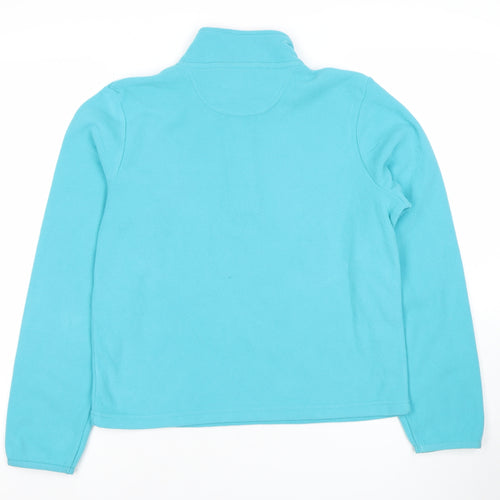 Peter Storm Girls Blue Fleece 1/4 Zip Pullover Sweatshirt Size 13 Years