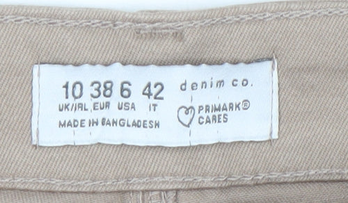 Primark Women’s Beige Straight Jeans Size 10 Regular Fit