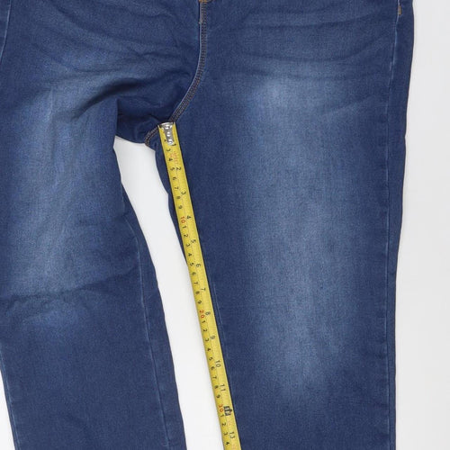 Dunnes Women’s Blue Straight Leg Stretch Jeans Size 12 Regular Denim