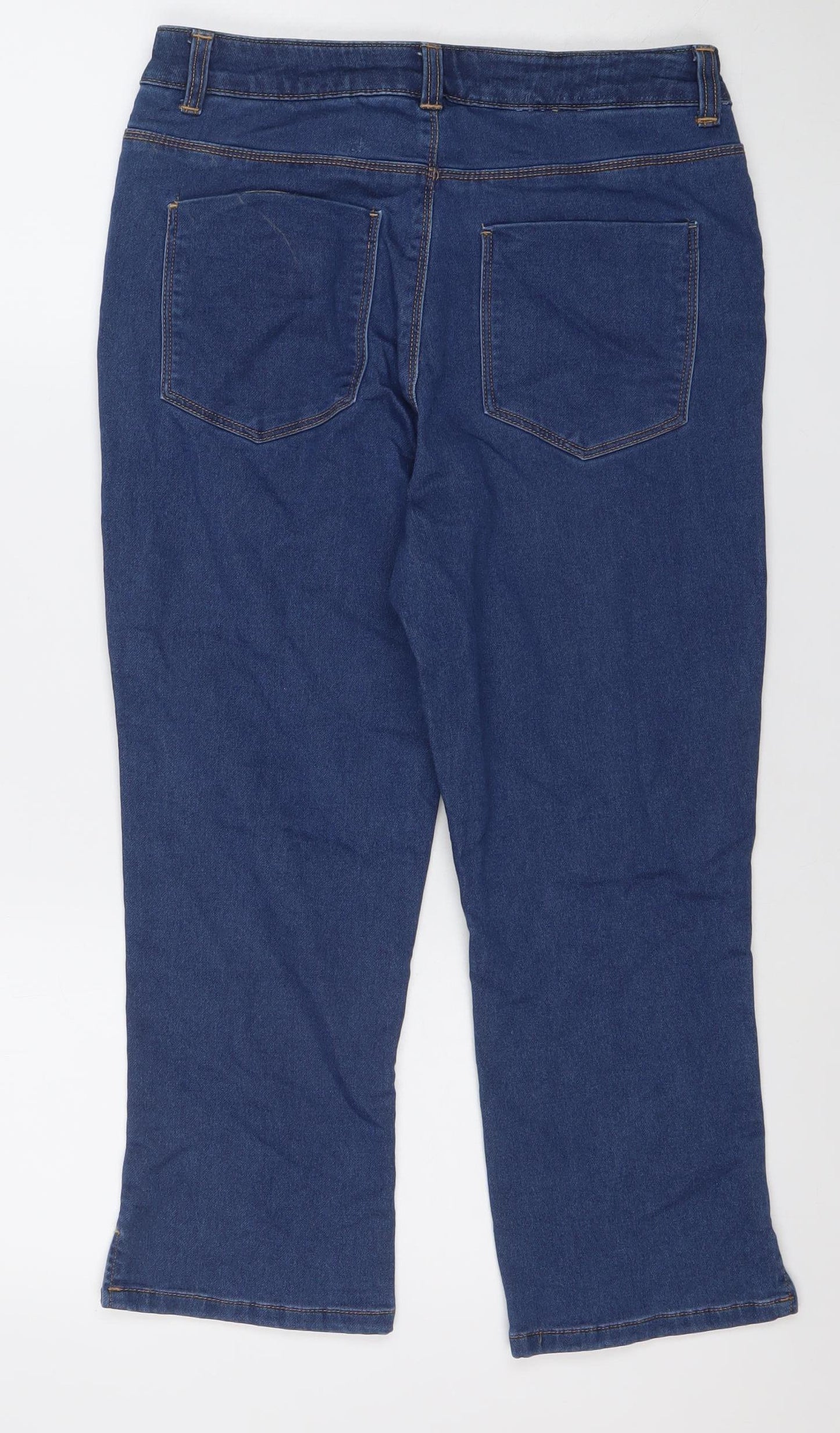 Dunnes Women’s Blue Straight Leg Stretch Jeans Size 12 Regular Denim