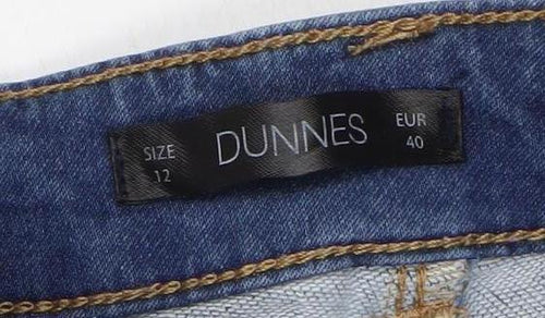 Dunnes Women’s Blue Straight Leg Stretch Jeans Size 12 Regular Denim