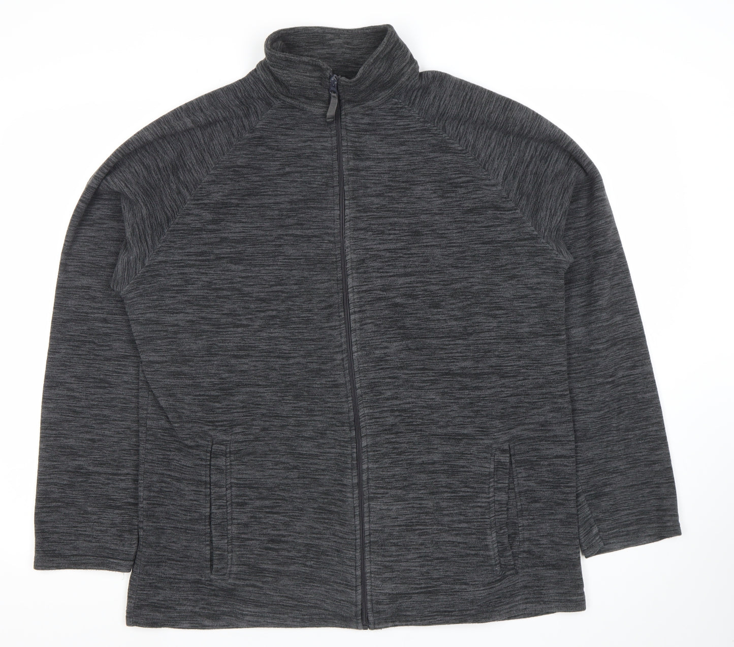 Mountain Warehouse Women Grey Full Zip Fleece Jacket Size L